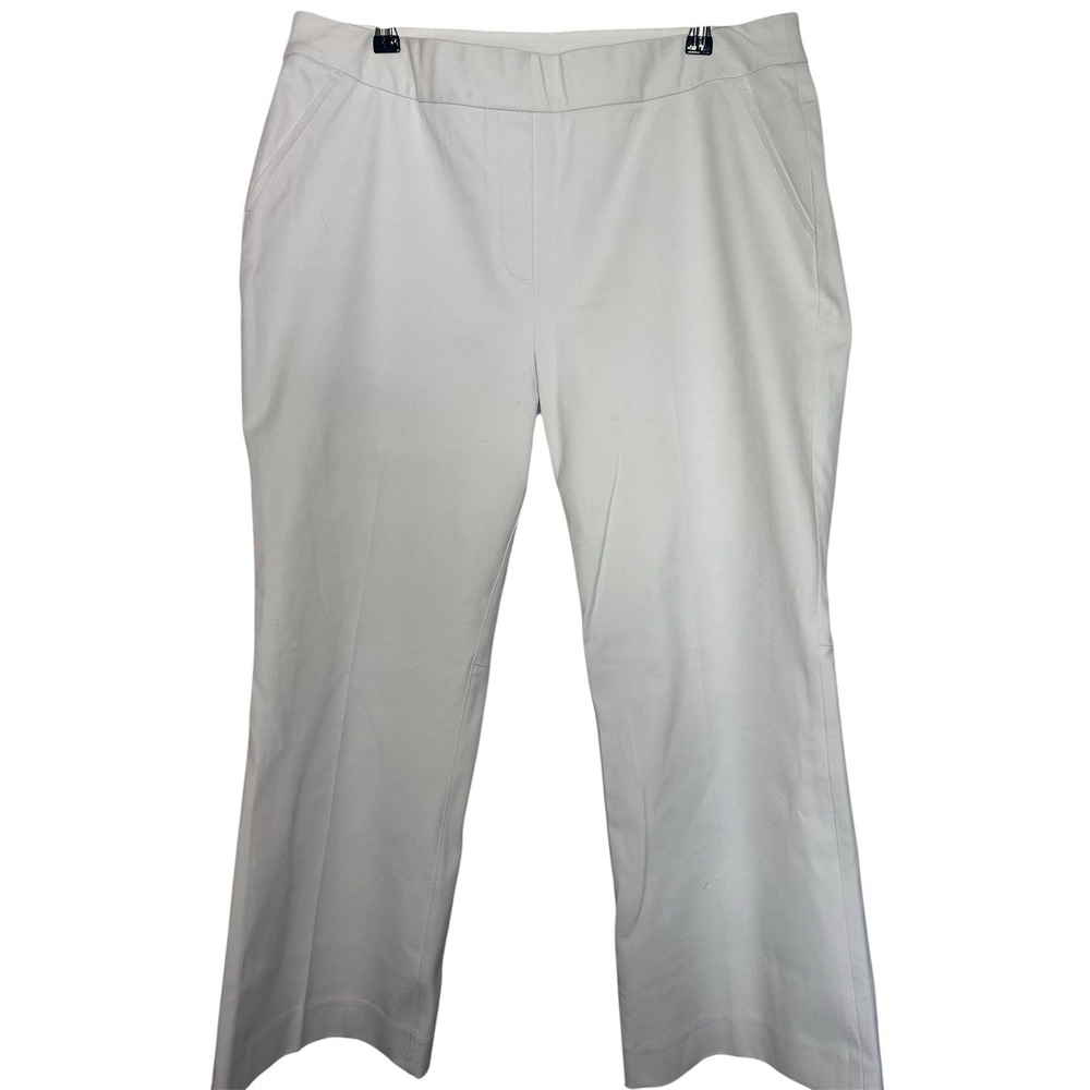 Spanx Women On-The-Go Kick Flare Pants Classic White Size XL